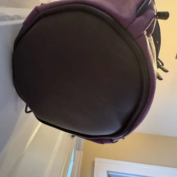 Vera Pelle Fuchsia and Chocolate Backpack - Picture 5 of 15